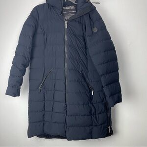 Michael Kors Jacket Womens 0X Dark Navy Ultra Light Weight Down Insulated Puffer